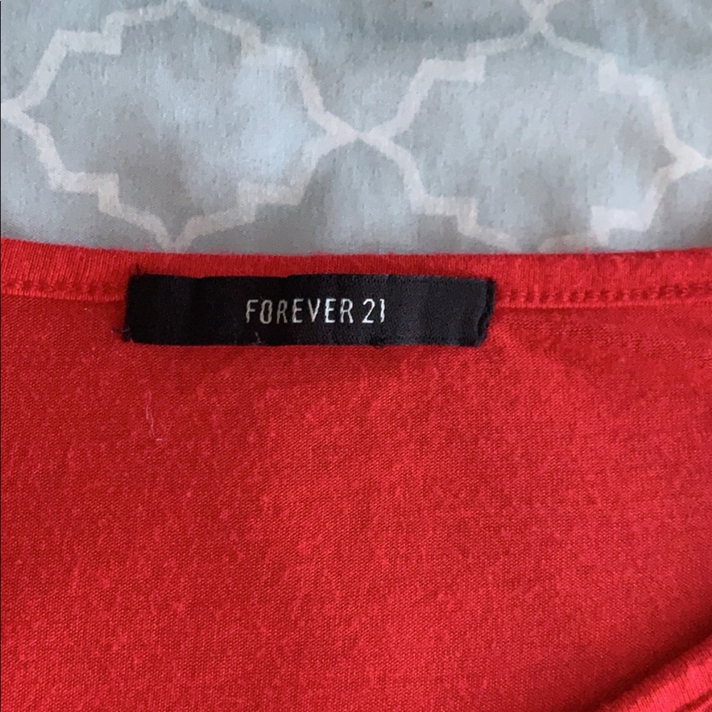 Forever 21 red crop top - Picture 2 of 3